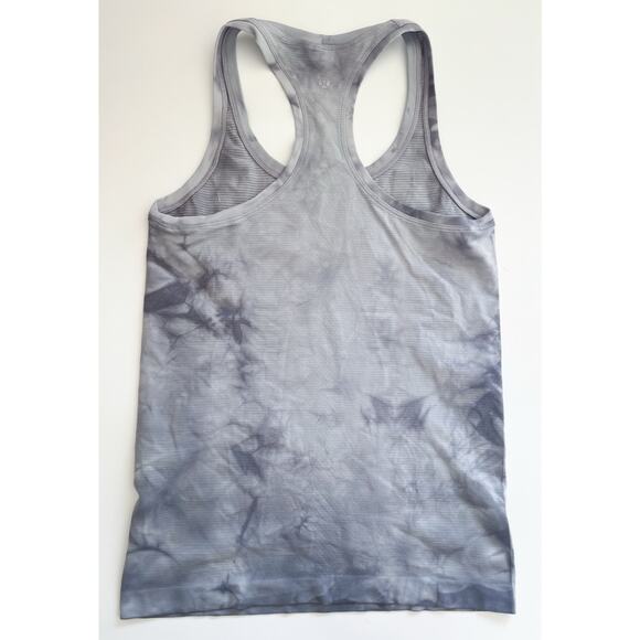 Lululemon Swiftly Tech Racerback Tank Top 2.0 Marble Dye Rhino Grey Size 6 - Picture 2 of 7